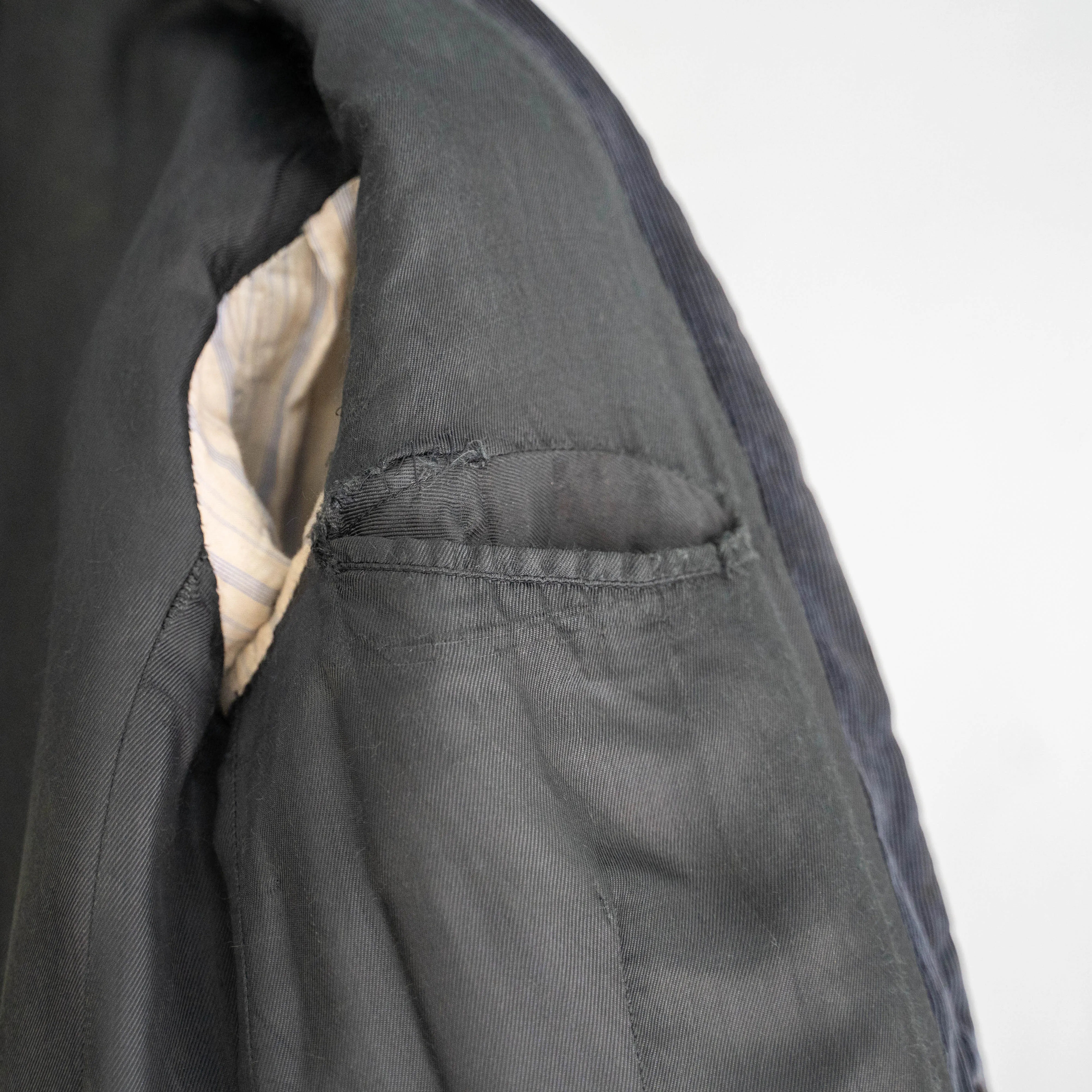 1950-60s France black corduroy tailored jacket 'mint condition'
