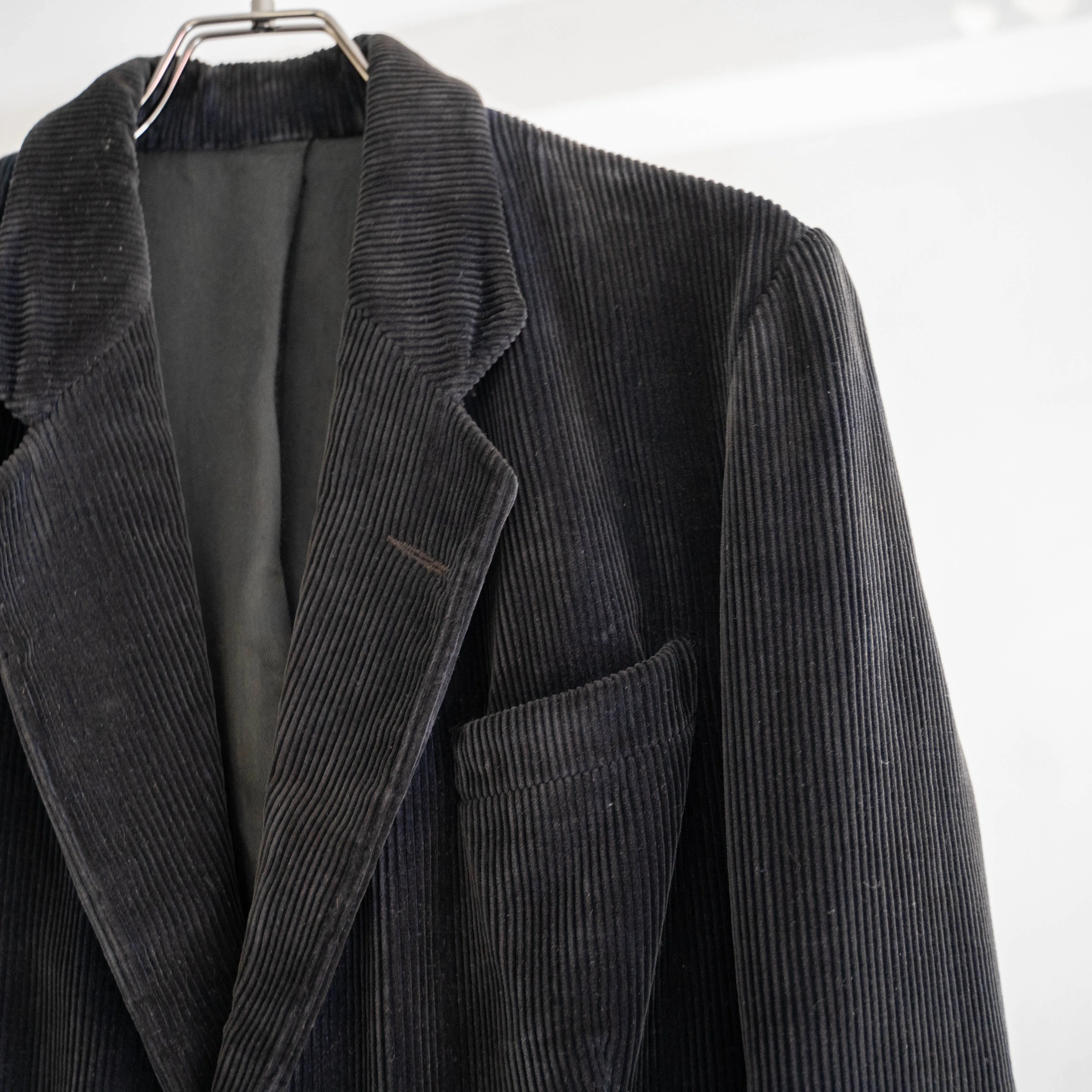 1950-60s France black corduroy tailored jacket 'mint condition'