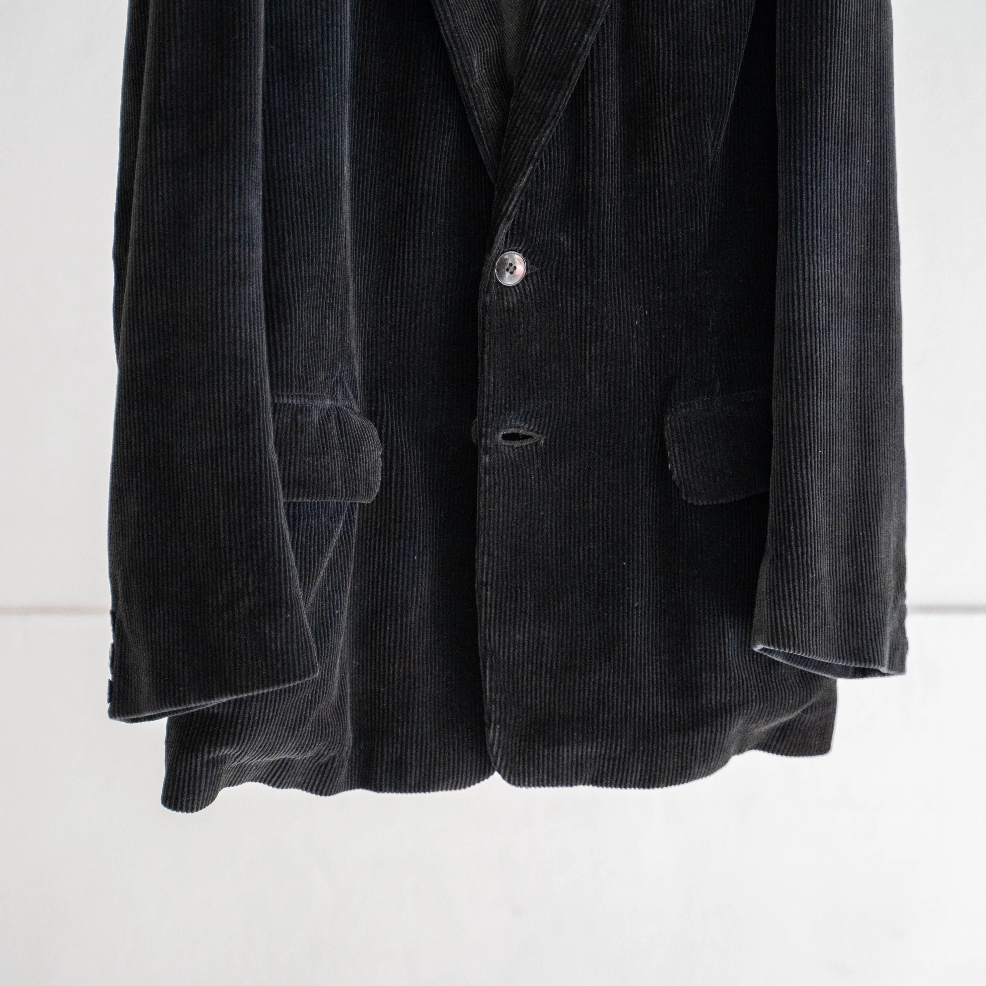 1950-60s France black corduroy tailored jacket 'mint condition'