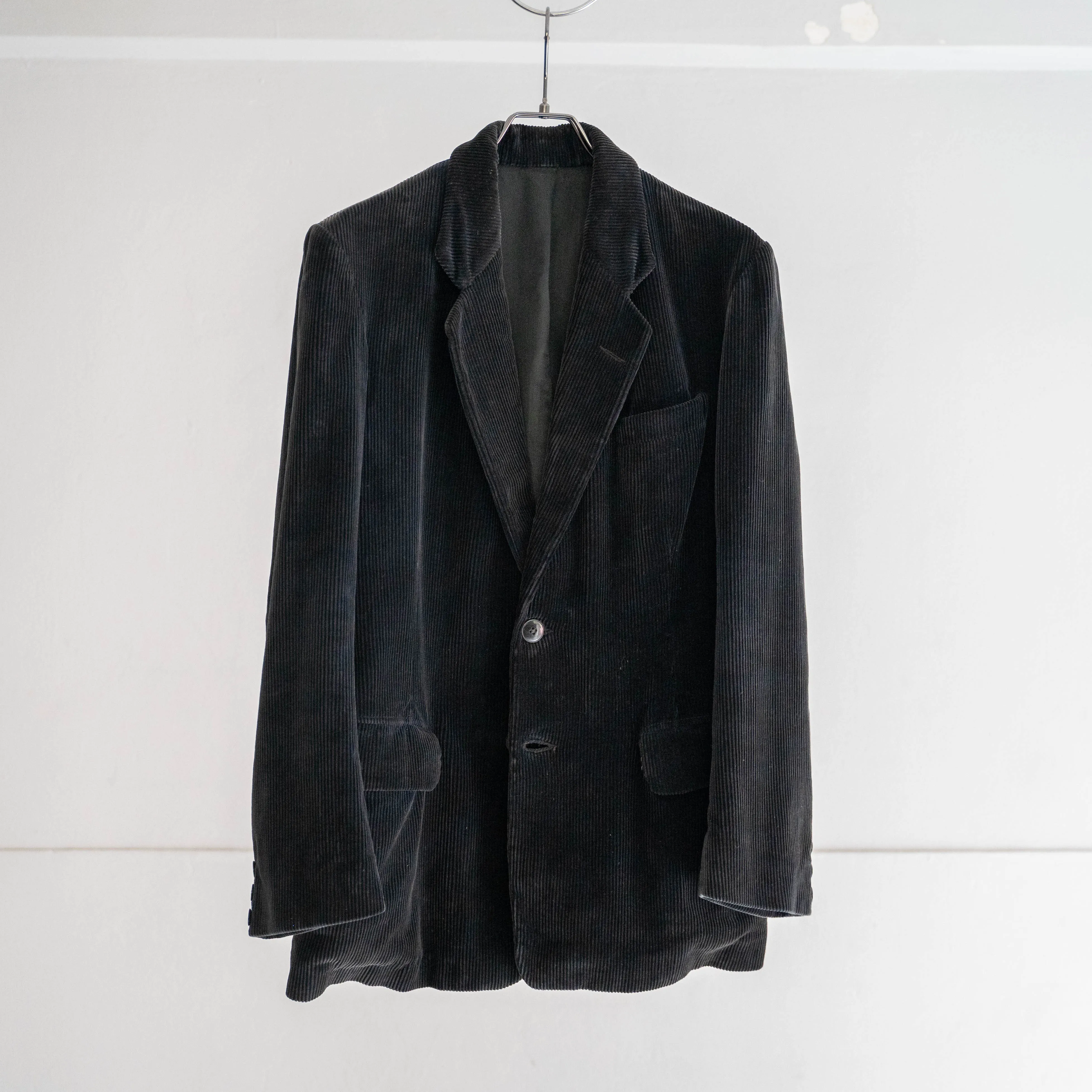 1950-60s France black corduroy tailored jacket 'mint condition'