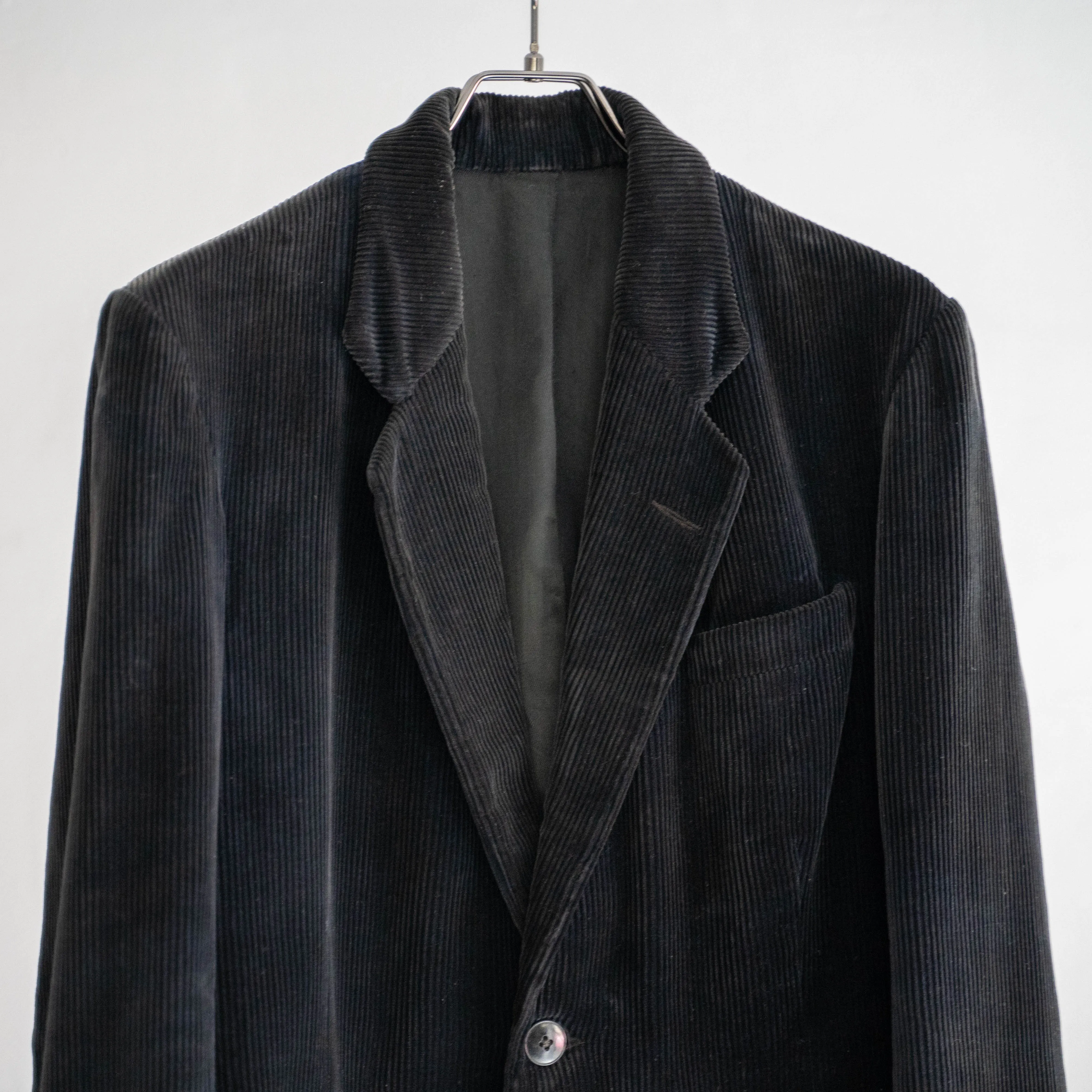 1950-60s France black corduroy tailored jacket 'mint condition'