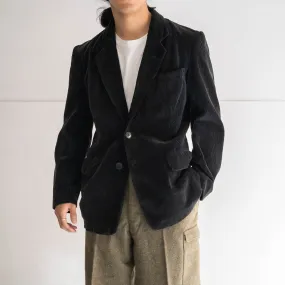 1950-60s France black corduroy tailored jacket 'mint condition'