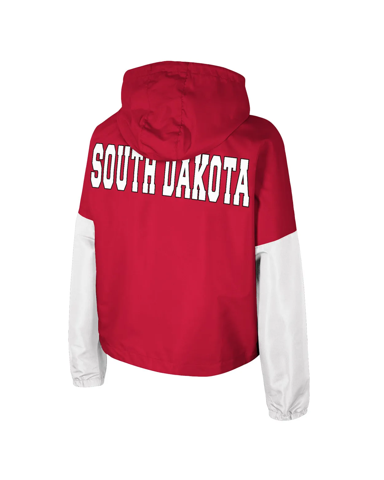 2024 Colosseum Women's Cropped Red Hooded FZ Poly Jacket
