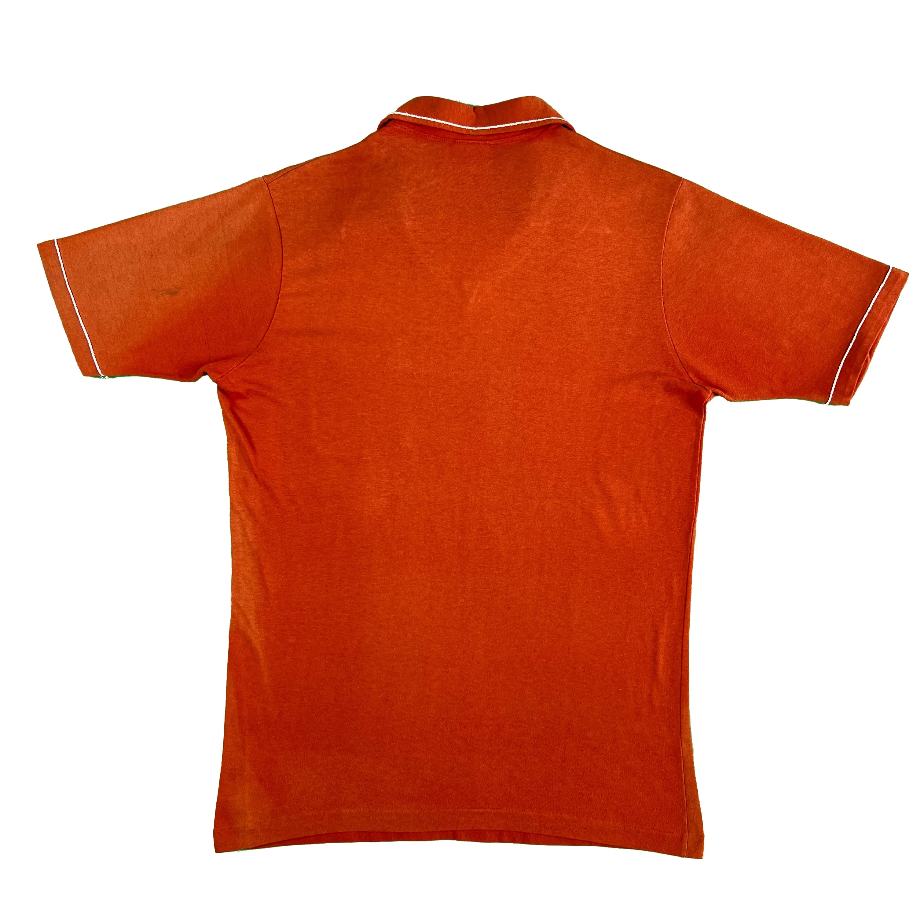 70s Sun Faded Cotton Polo Shirt- L