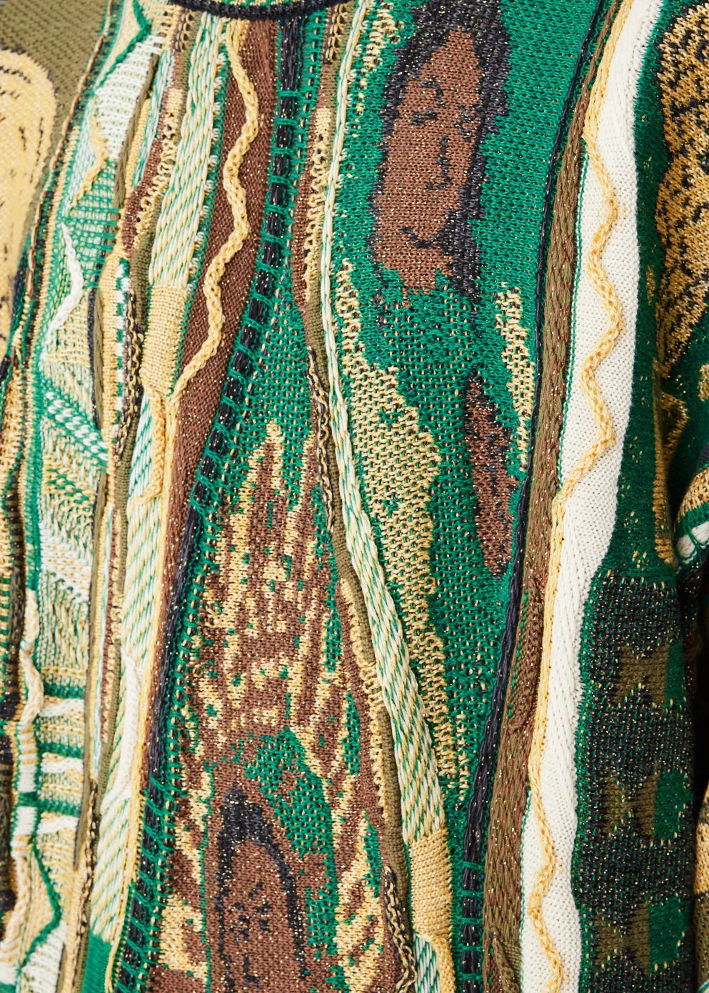 7G Knit Rasta Gaudy Crew Sweater