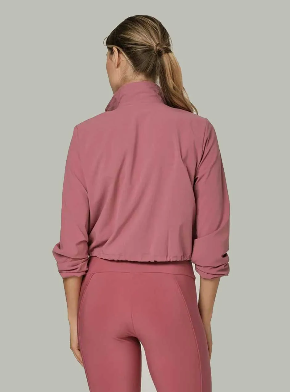 925 Fit Women's Short Coming Waterproof Jacket - Mauve Pink