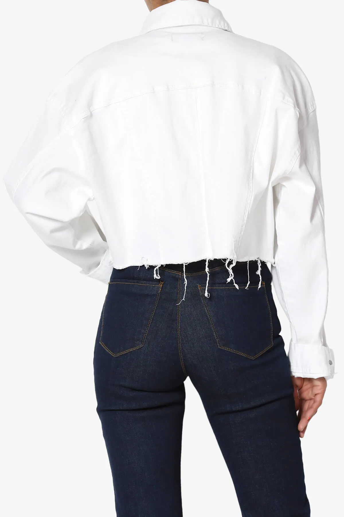 Addiy Oversized Cropped Denim Jacket