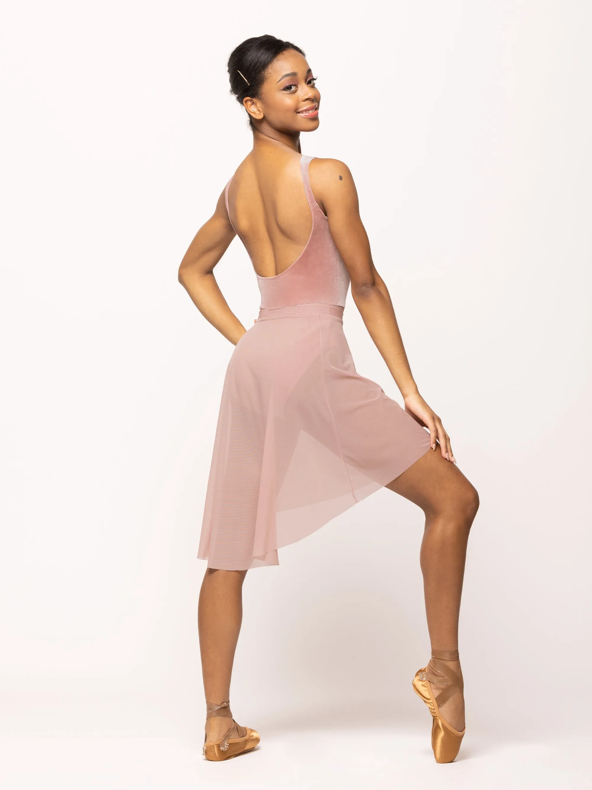Allison Dusty Rose Velvet Leotard RTW