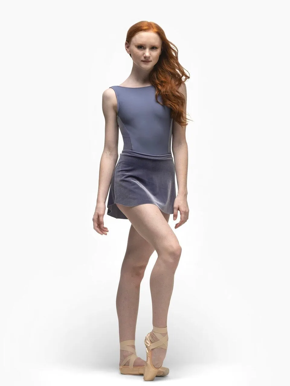 Allison Wisteria Velvet Leotard RTW