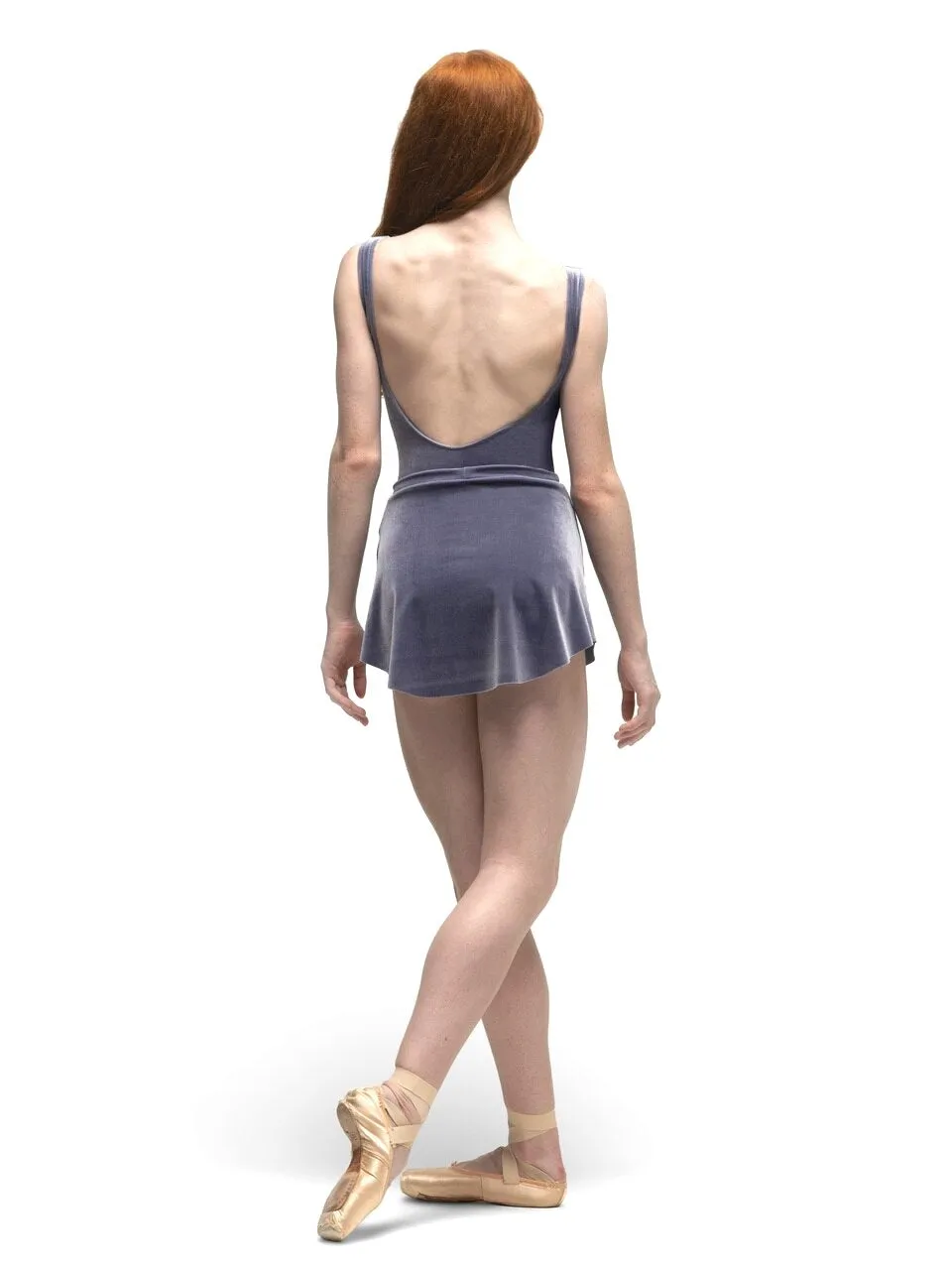 Allison Wisteria Velvet Leotard RTW