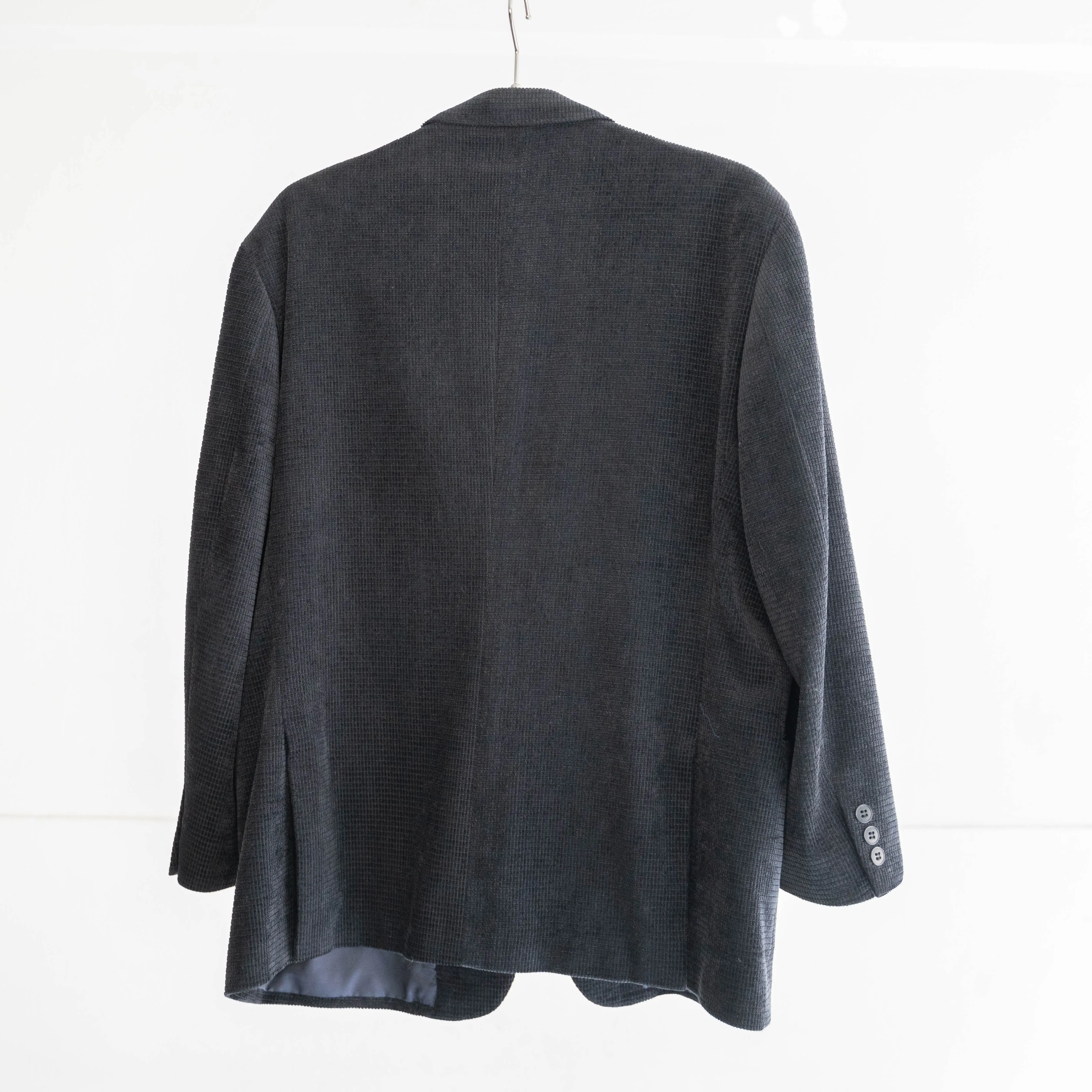 around 1990s japan vintage black waffle tailored jacket