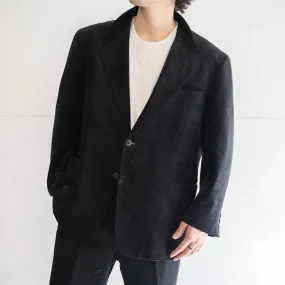 around 1990s japan vintage black waffle tailored jacket
