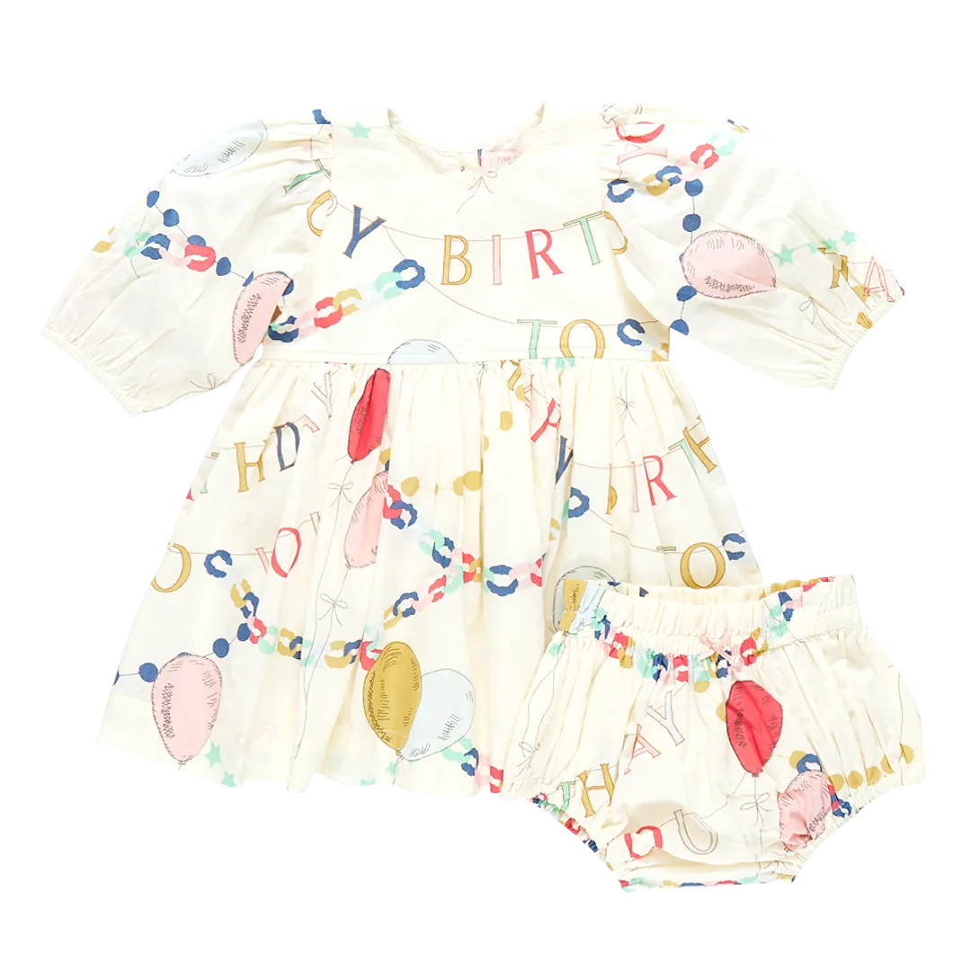 Baby Girls Brooke Dress Set - Birthday Garland
