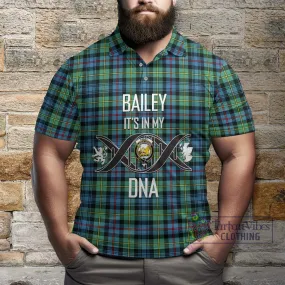 Bailey Ancient Tartan Polo Shirt with Family Crest DNA In Me Style