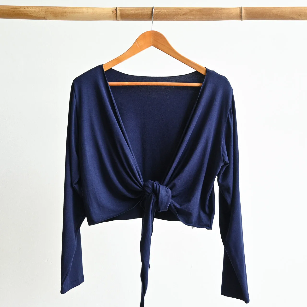 Ballet Wrap Top in Bamboo by KOBOMO