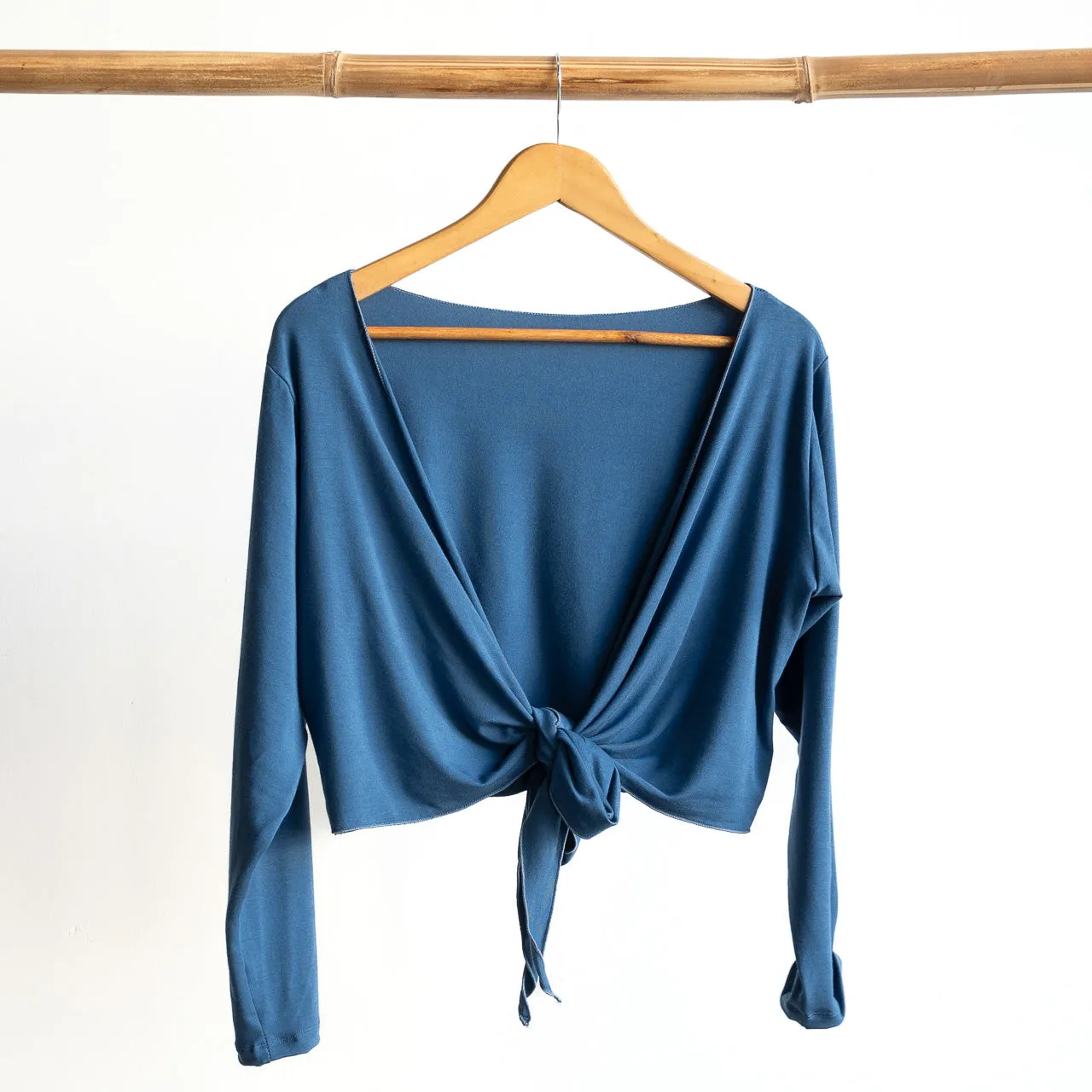 Ballet Wrap Top in Bamboo by KOBOMO
