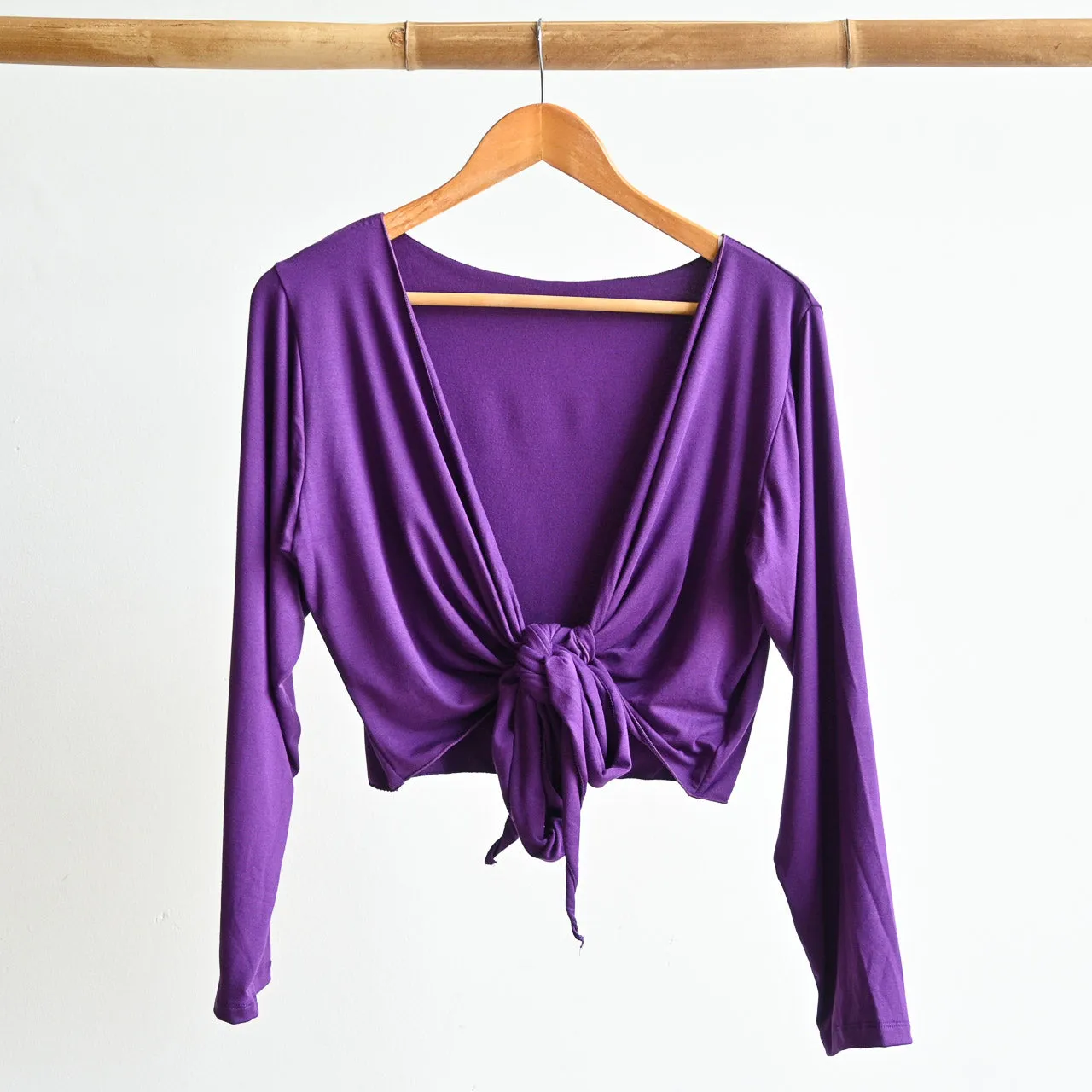 Ballet Wrap Top in Bamboo by KOBOMO