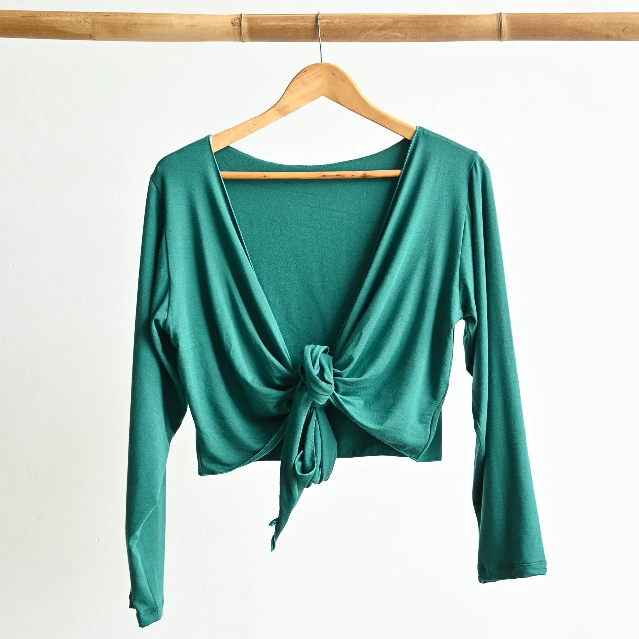 Ballet Wrap Top in Bamboo by KOBOMO