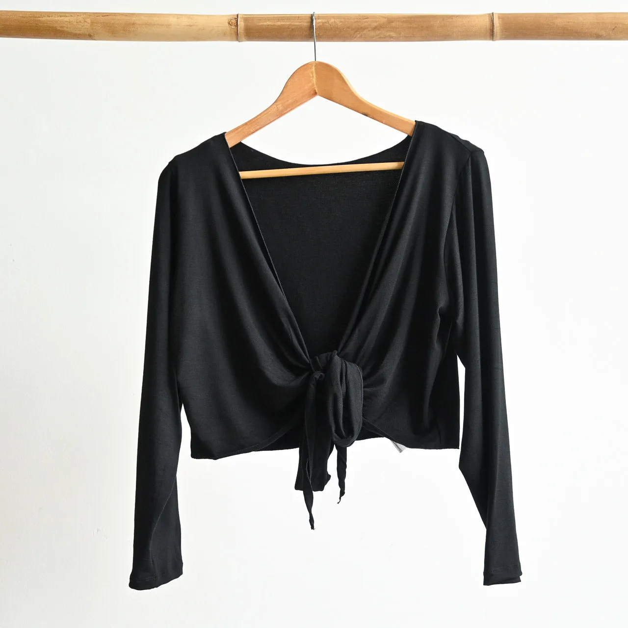 Ballet Wrap Top in Bamboo by KOBOMO