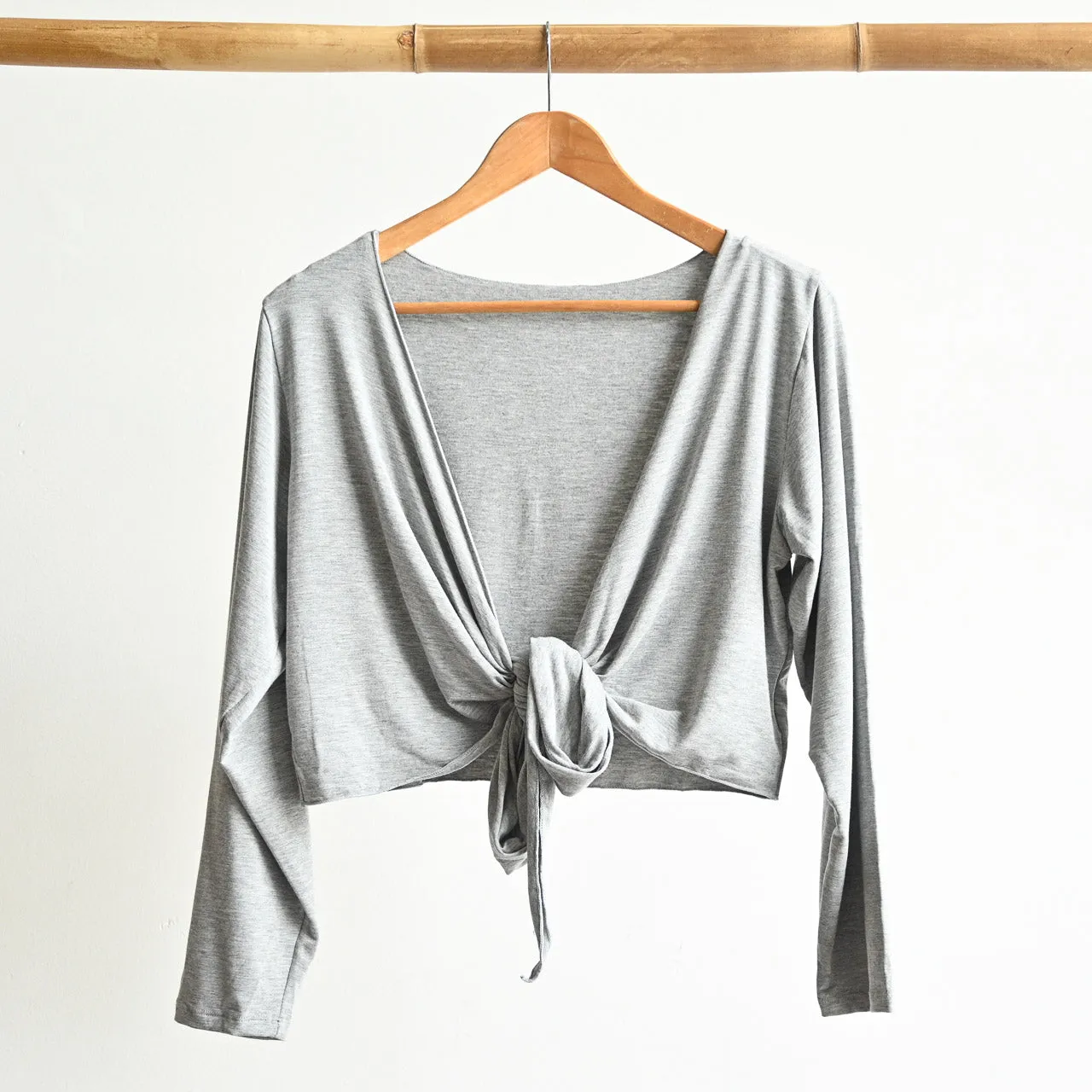 Ballet Wrap Top in Bamboo by KOBOMO