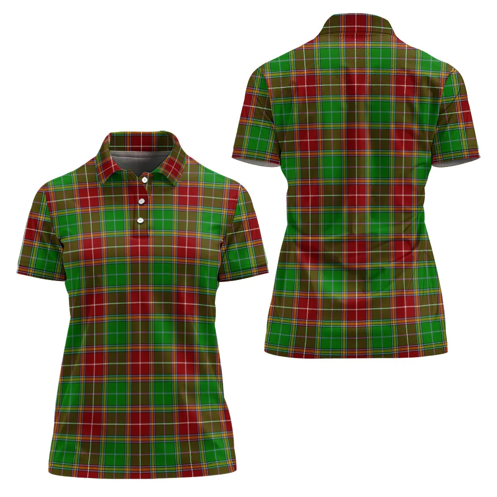 Baxter Modern Tartan Polo Shirt For Women