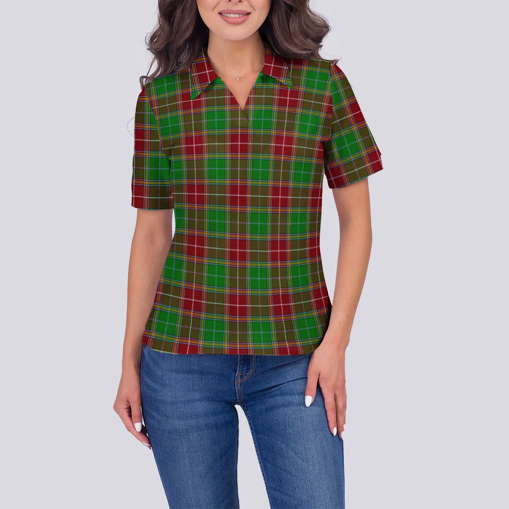 Baxter Modern Tartan Polo Shirt For Women
