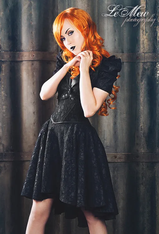 Bella lace overlay cropped jacket