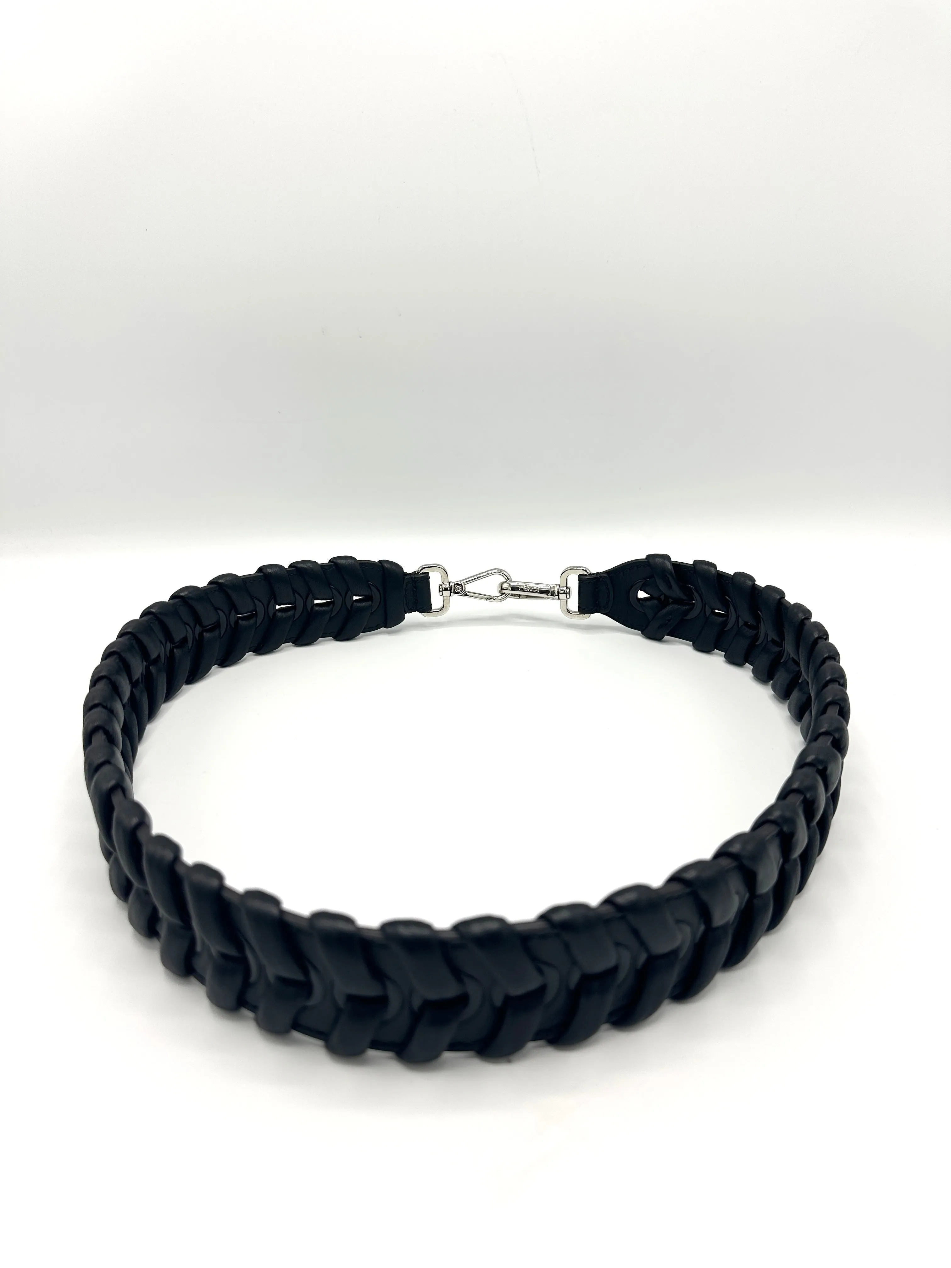 Black Braided Chunky SHW Strap
