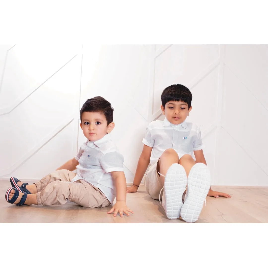 Boys Bay  Patched Shirt