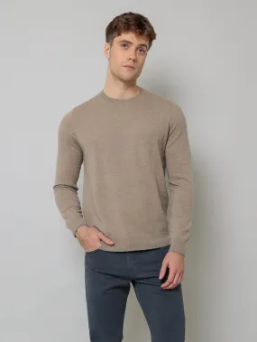 Cashmere Crew Neck Sweater - Sand