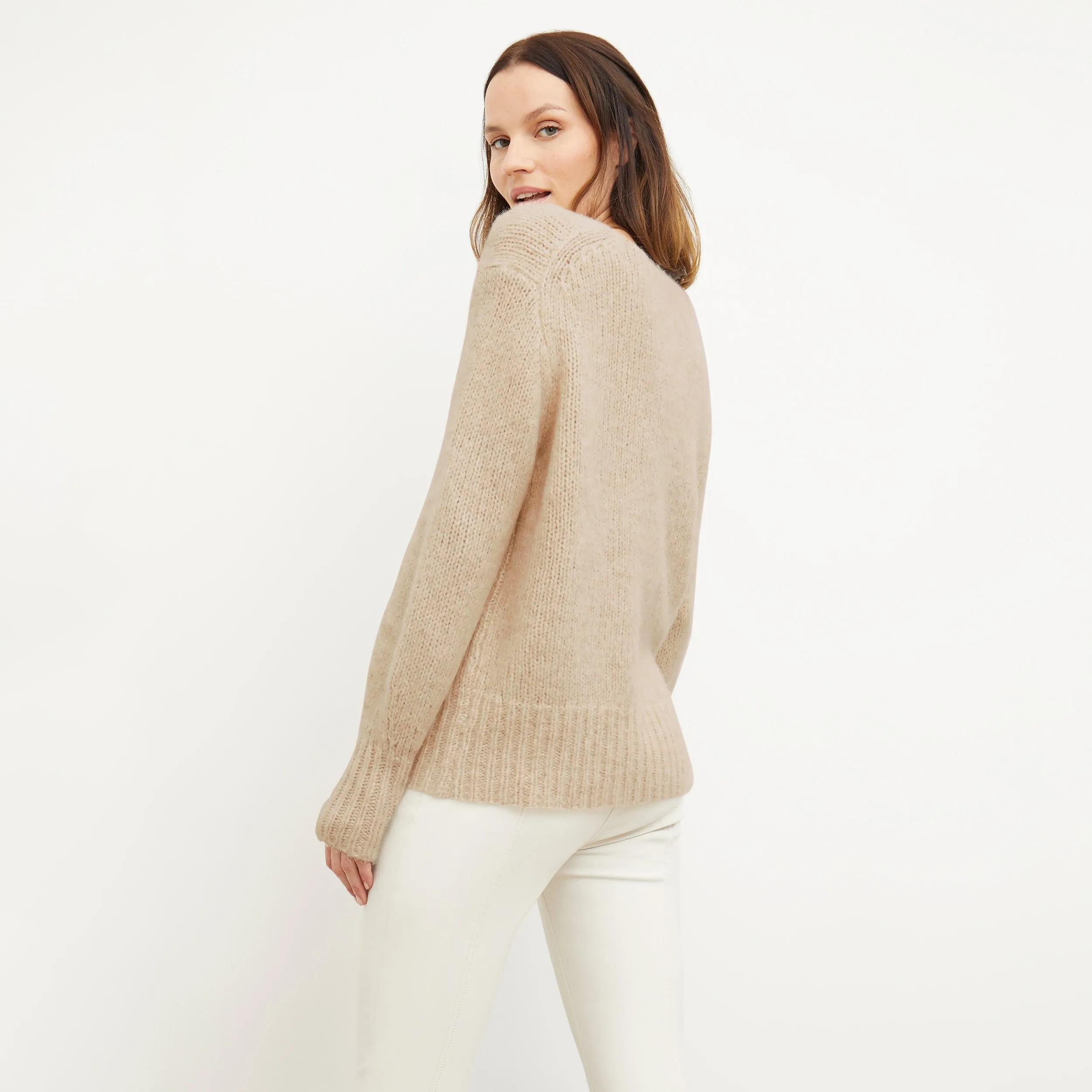 Cathy Sweater - Glimmer Alpaca :: Jasmine