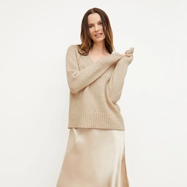 Cathy Sweater - Glimmer Alpaca :: Jasmine