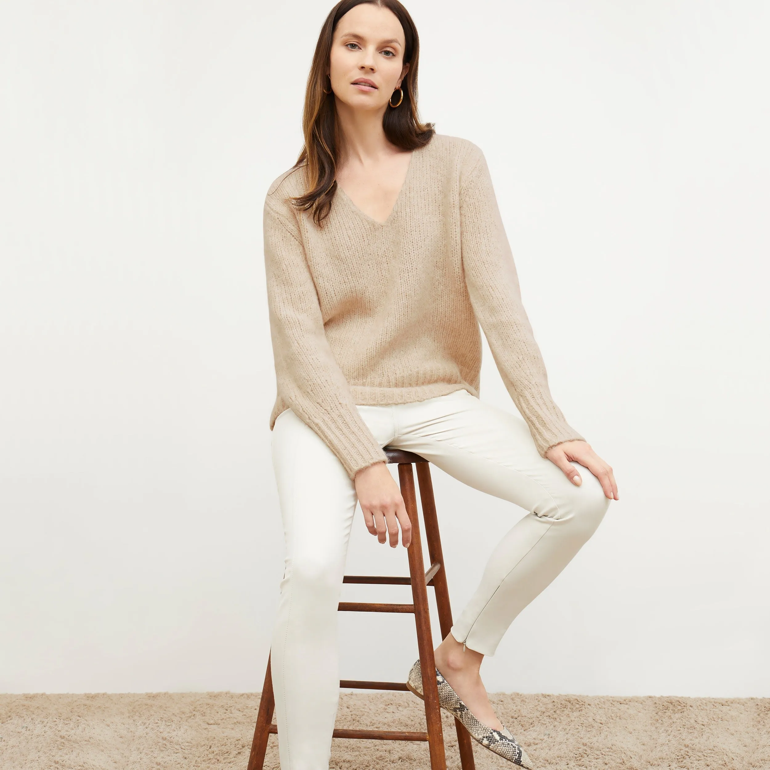 Cathy Sweater - Glimmer Alpaca :: Jasmine