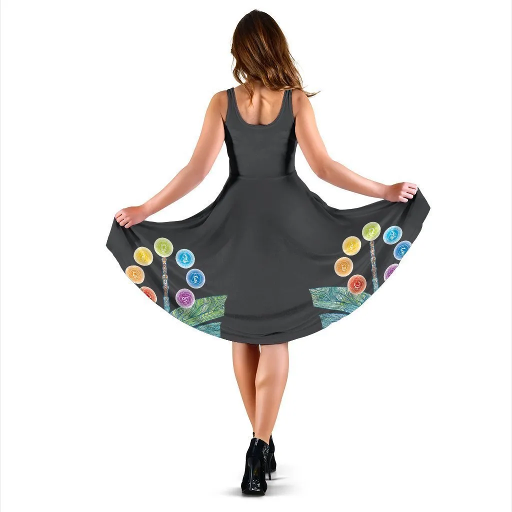 Chakra and Dragonfly Midi Dress Women's Sundresses - Hoodie, Tee, Shirt, Tank