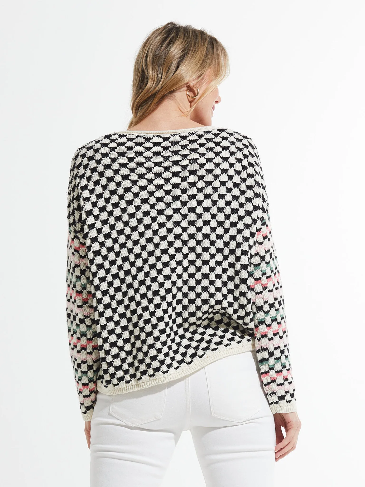 Checked Sweater