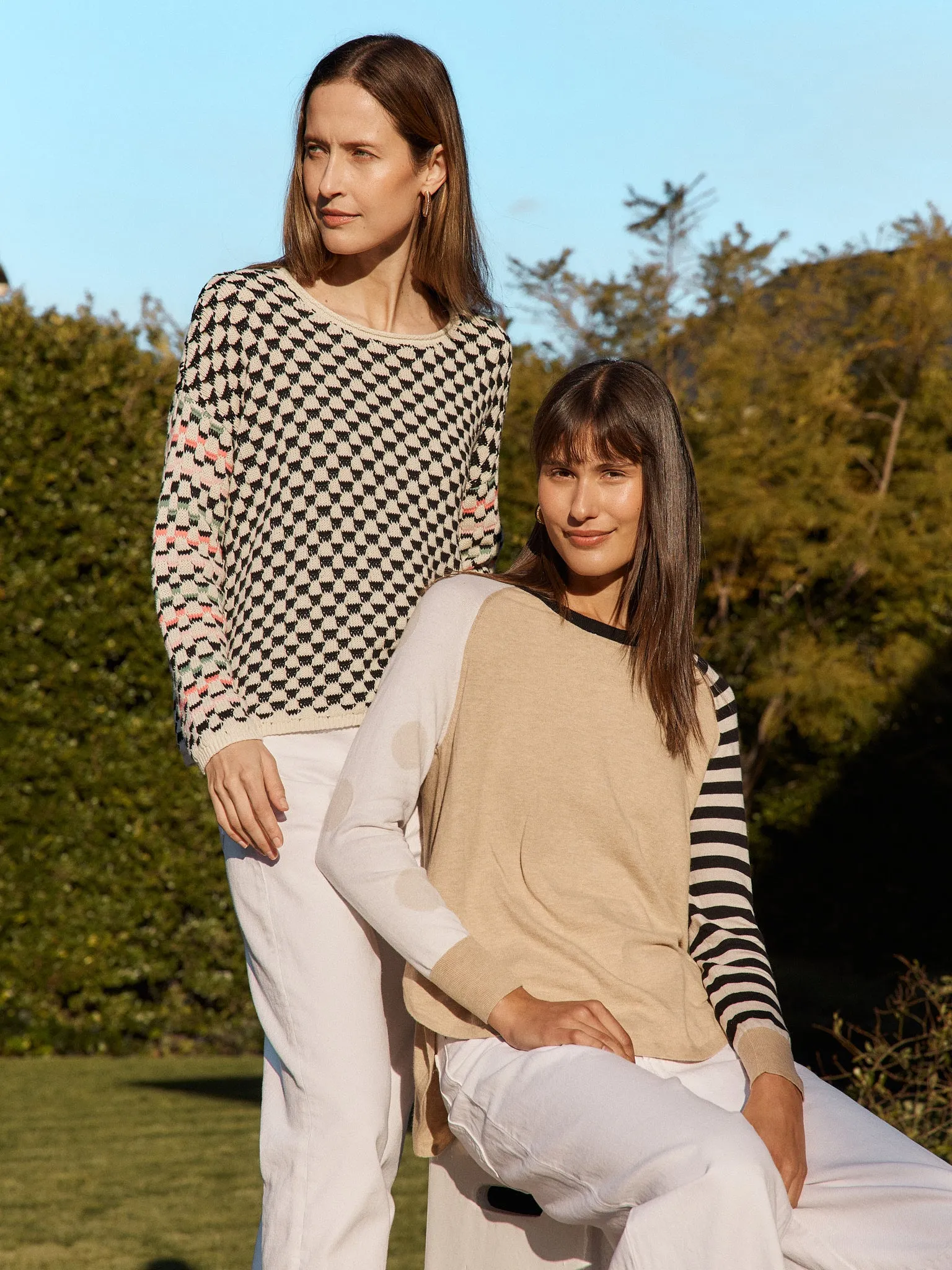 Checked Sweater