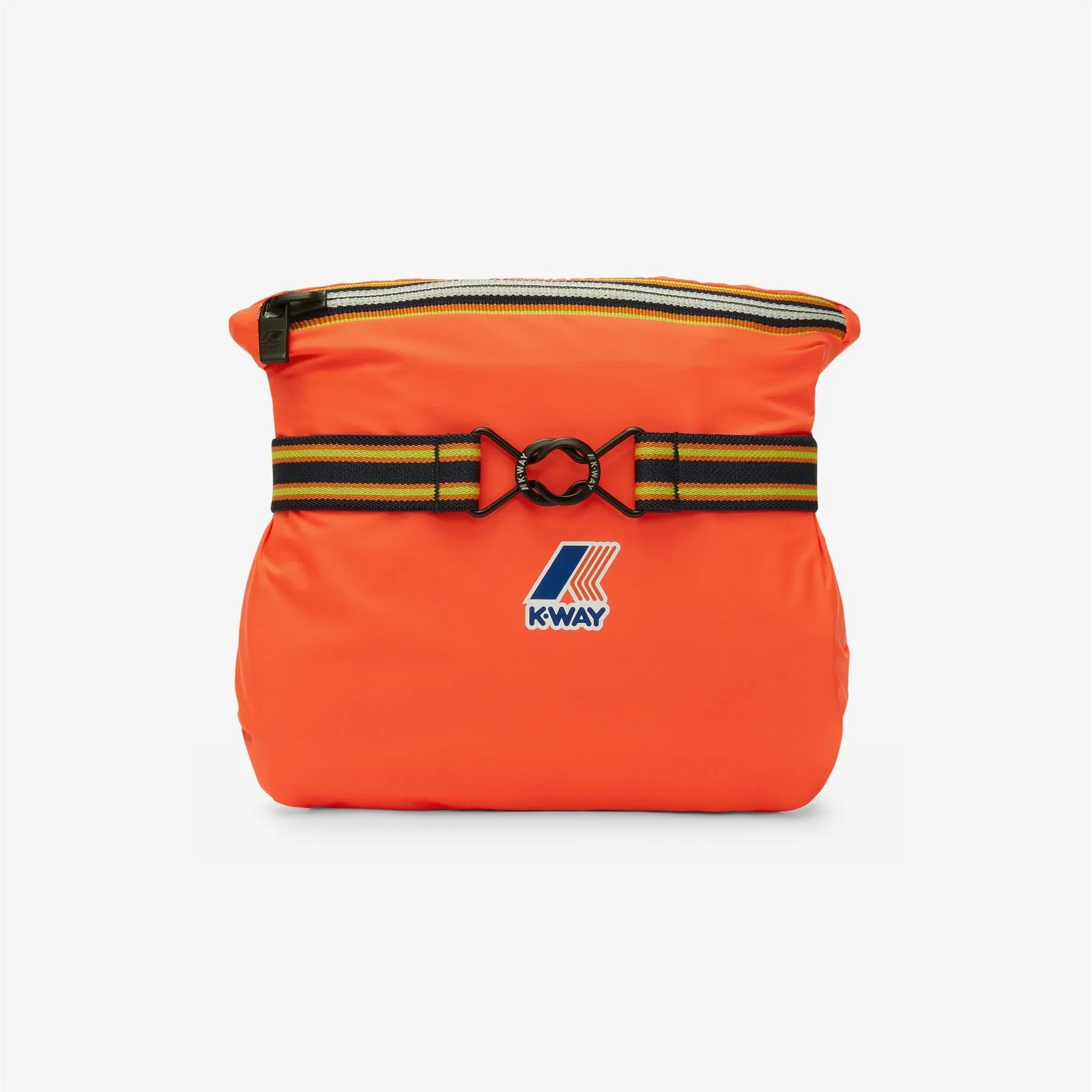 Claude - Unisex Packable Full Zip Waterproof  Rain Jacket in Orange