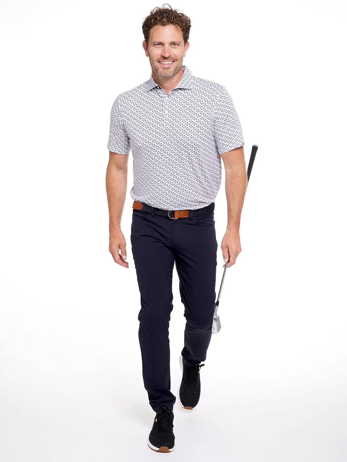Cloud Lightweight Polo - Petals Print