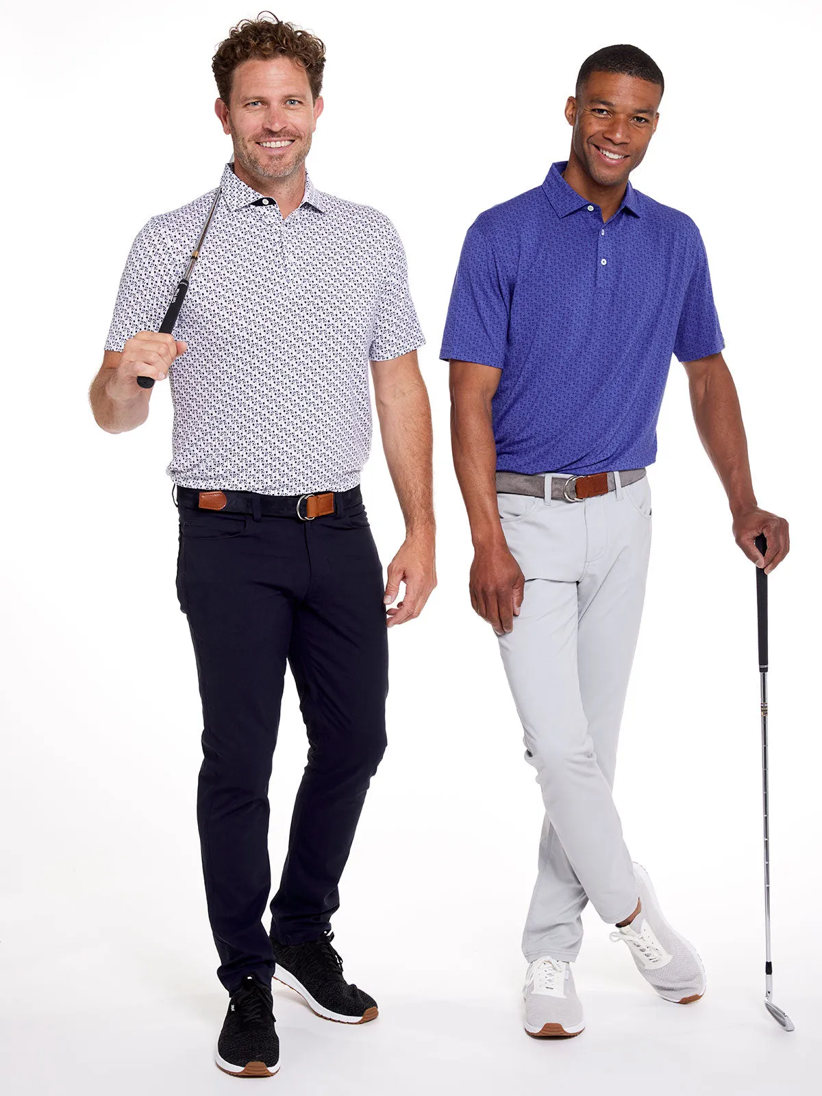 Cloud Lightweight Polo - Petals Print