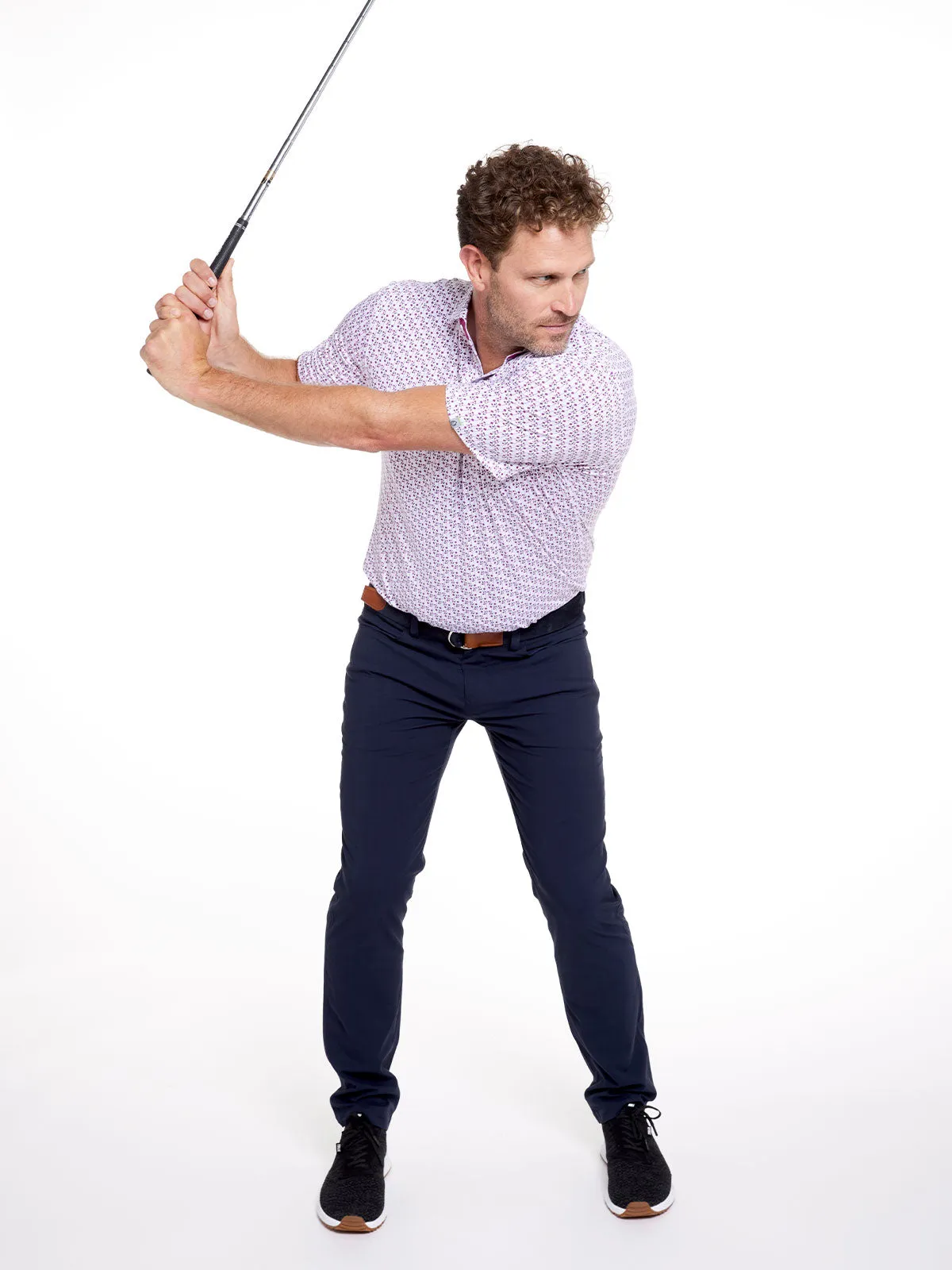 Cloud Lightweight Polo - Petals Print