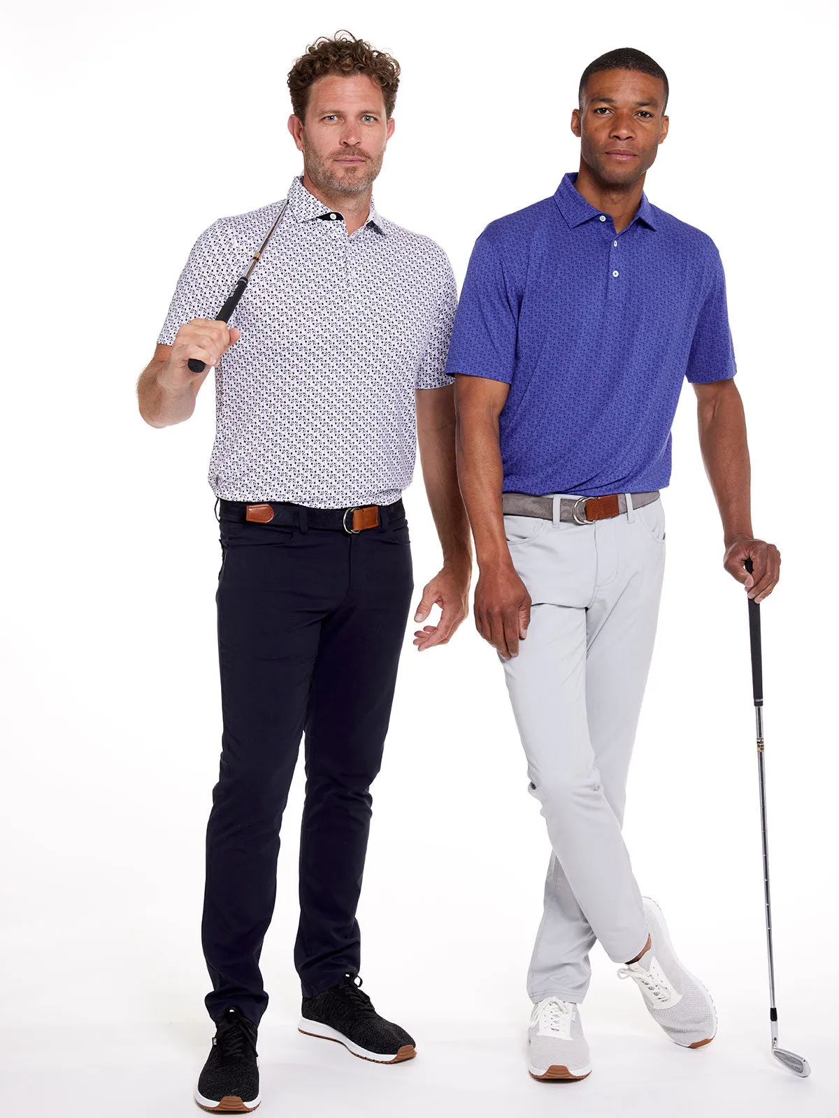 Cloud Lightweight Polo - Petals Print