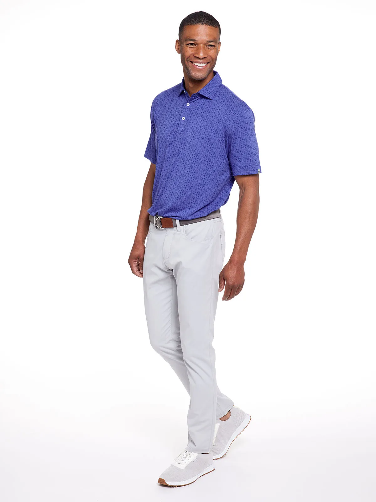 Cloud Lightweight Polo - Petals Print