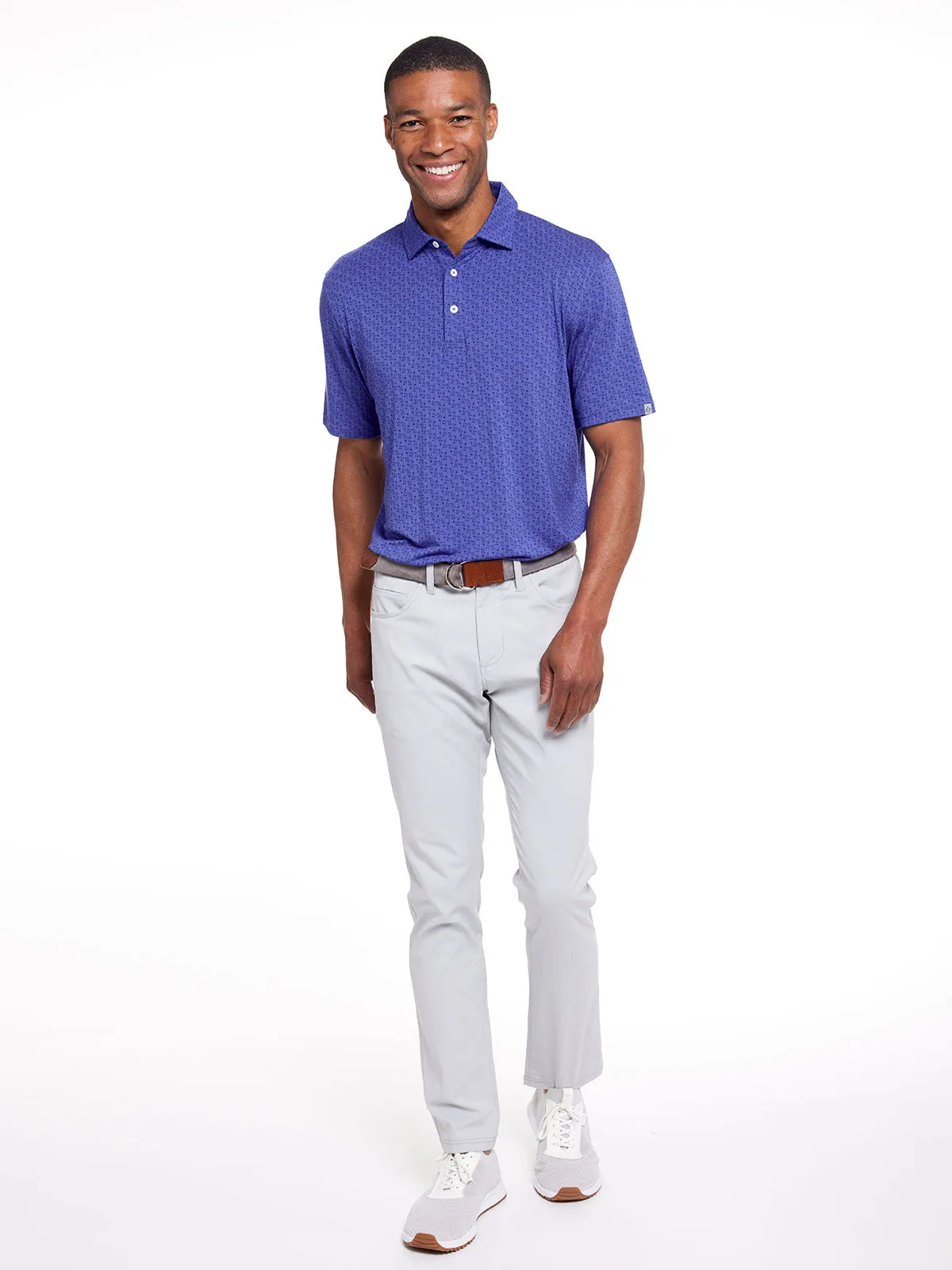 Cloud Lightweight Polo - Petals Print