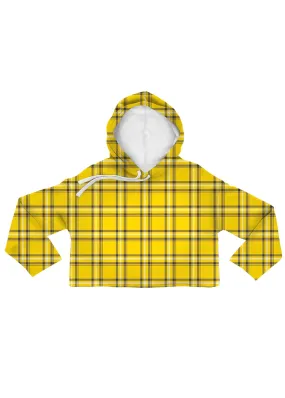 Clueless Plaid Crop Hoodie