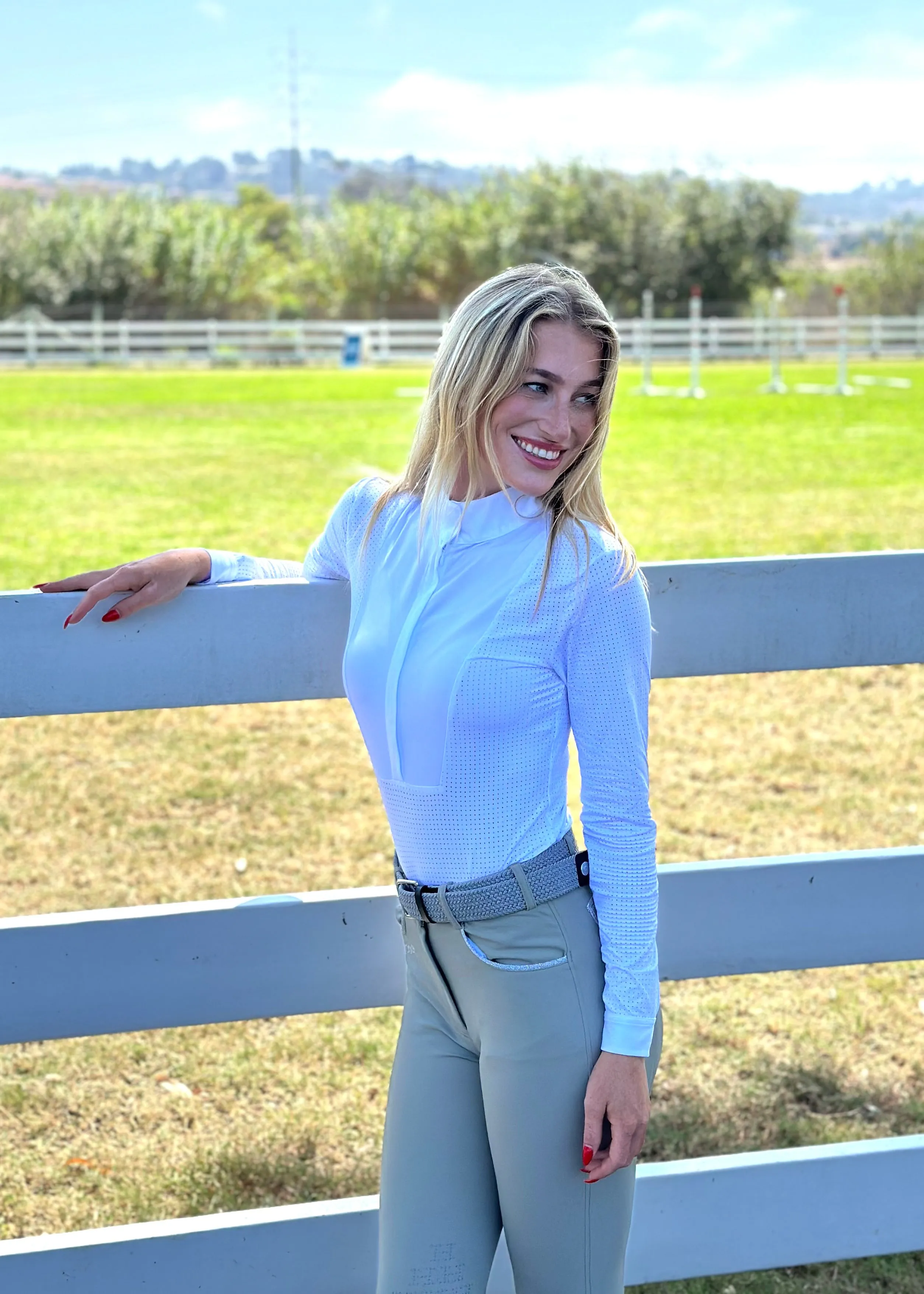 Coco Womens Long Sleeve Competition Polo