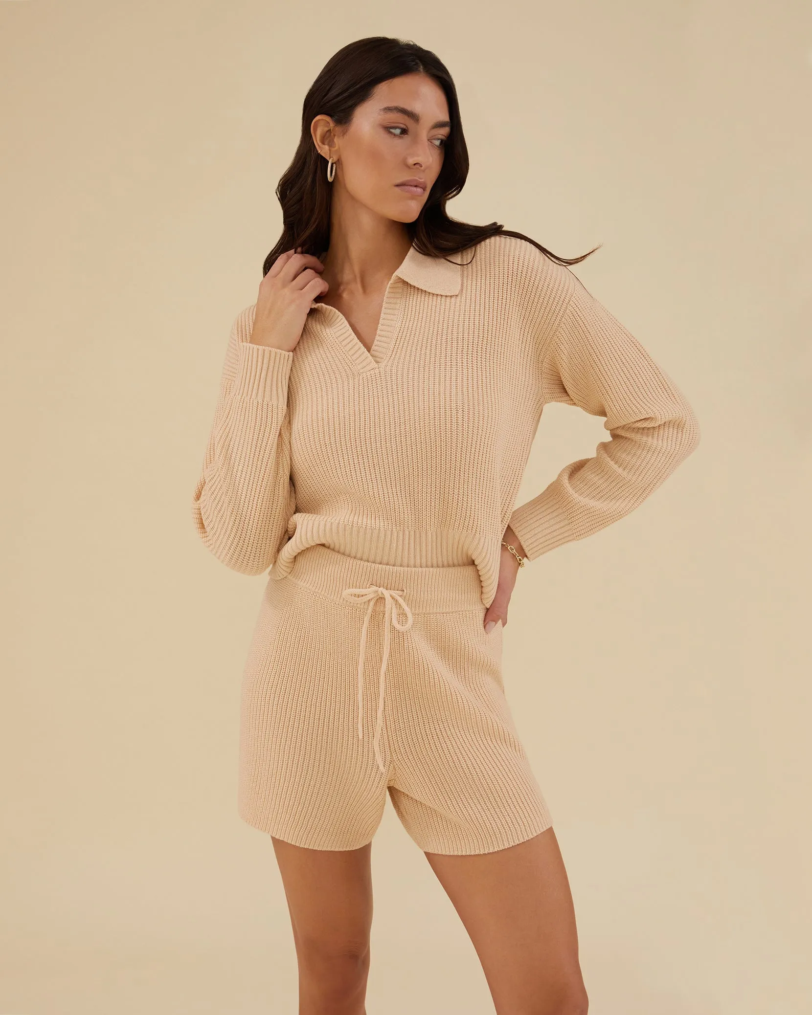 Collar V Neck Sweater