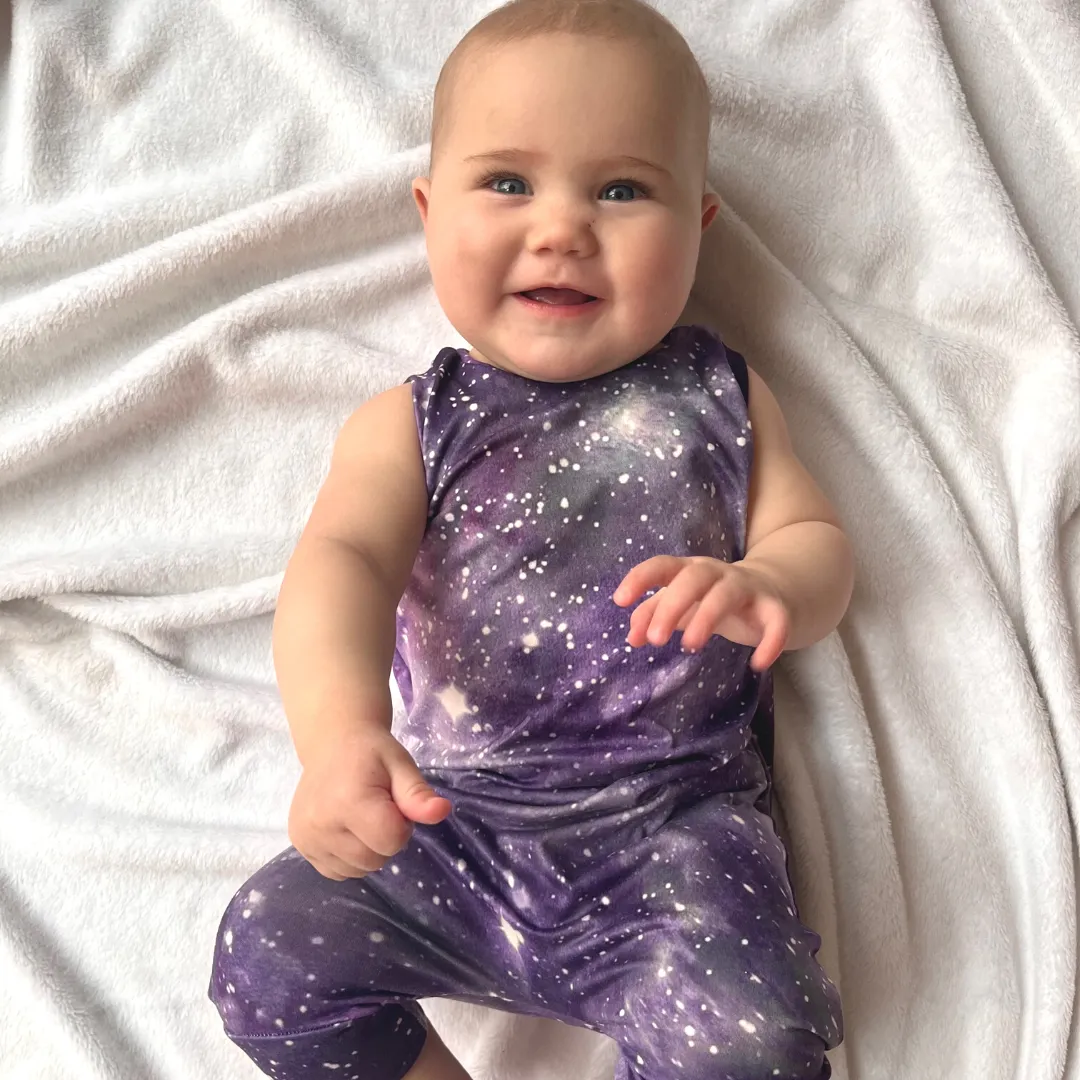 Cropped Galaxy Romper