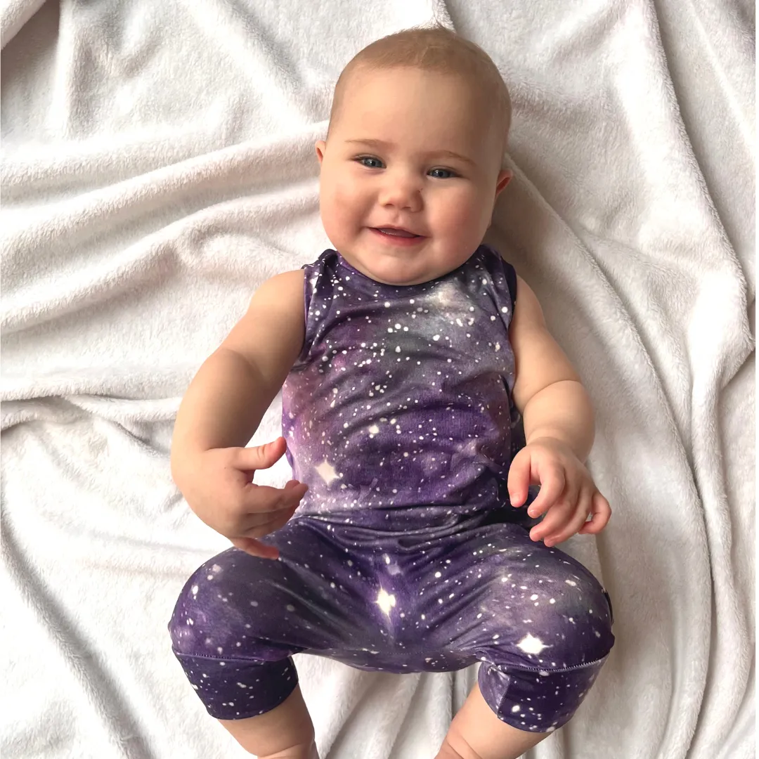 Cropped Galaxy Romper