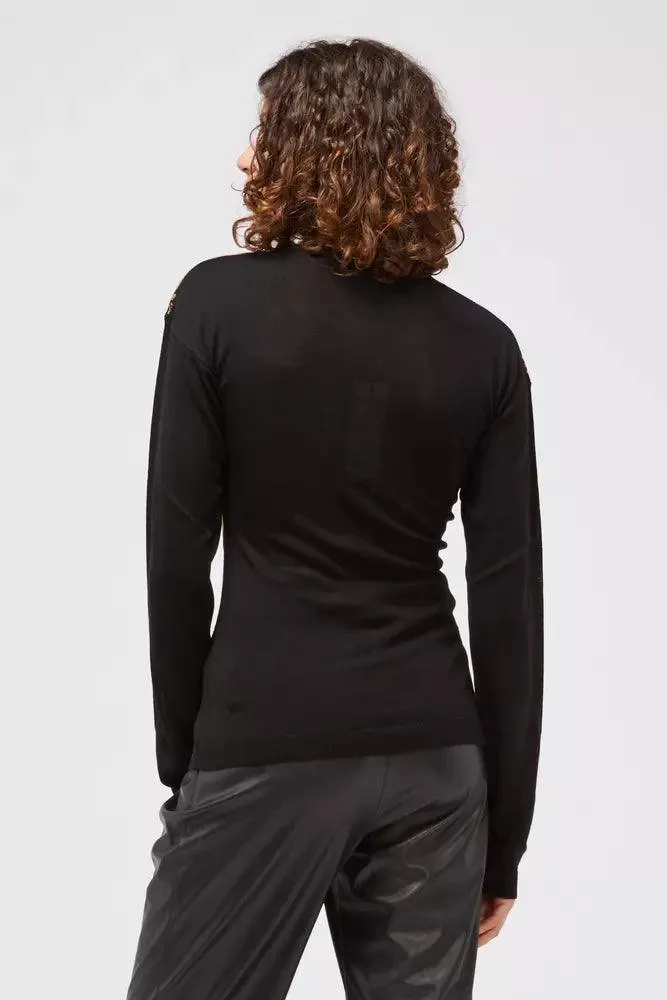 Custo Barcelona Black Wool Women Sweater