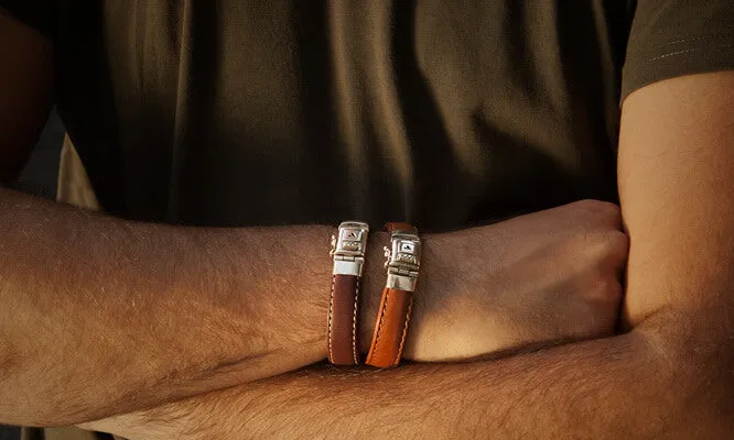 Customizable Belize Leather Bracelet - Ships in 1 Week!
